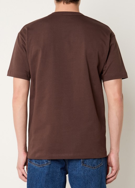 The New Originals Bee Clip Art T-shirt met logoprint - achterkant bruin
