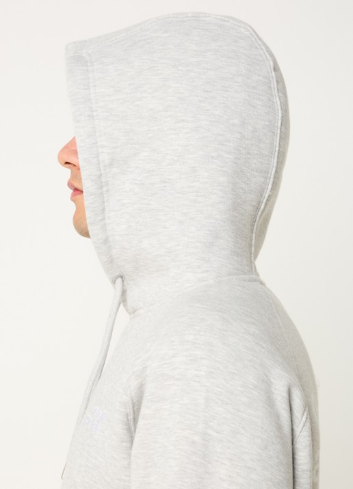 The New Originals Catna hoodie met logoborduring en backprint - detail 5 grijsmele