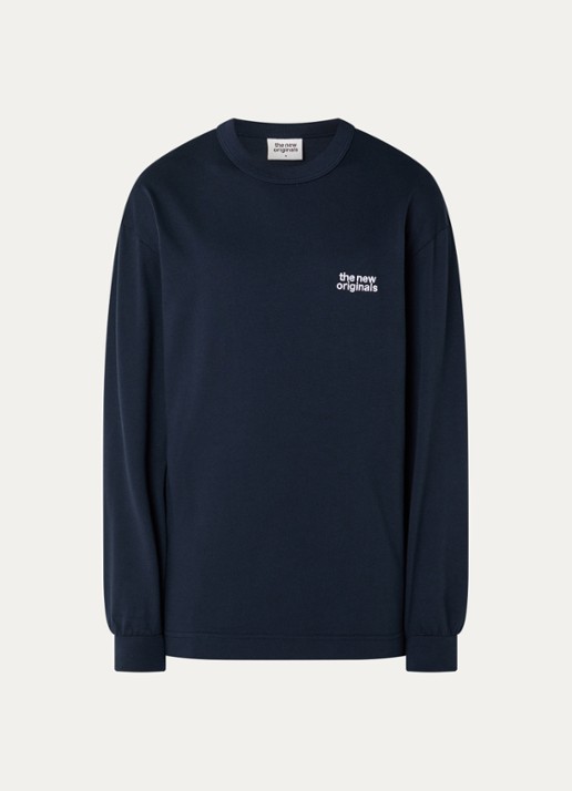 The New Originals Catna long sleeve met logo- en backprint
