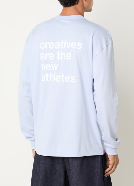 The New Originals Catna longsleeve met logo- en backprint