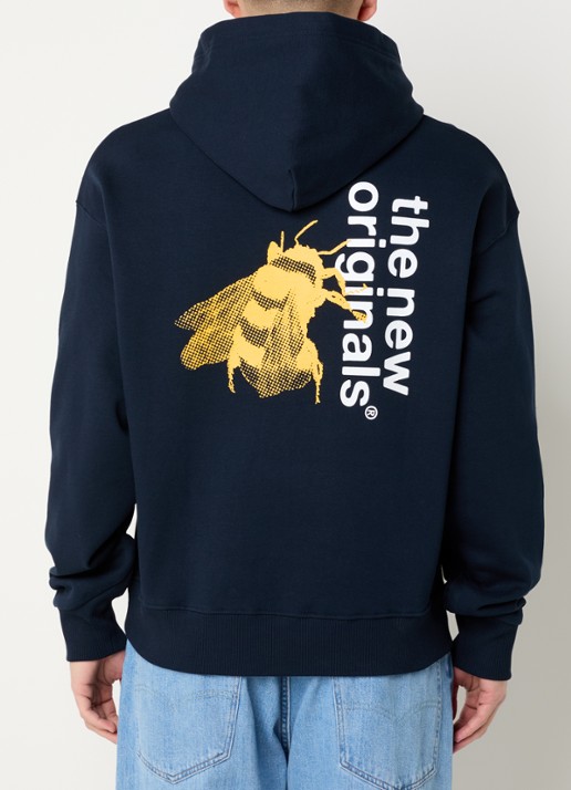 The New Originals Emblem bee hoodie met logo- en backprint