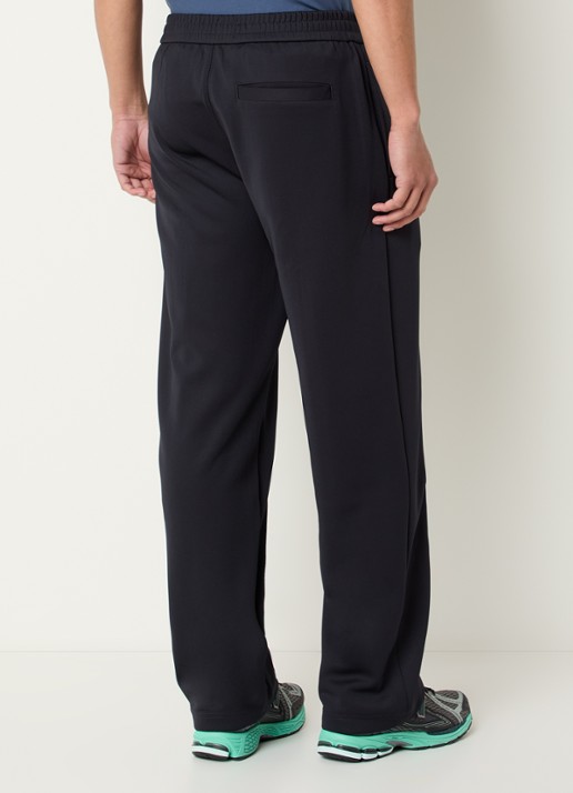 The New Originals Emblem straight fit trackpants met steekzakken en logo - achterkant 3 donkerblauw