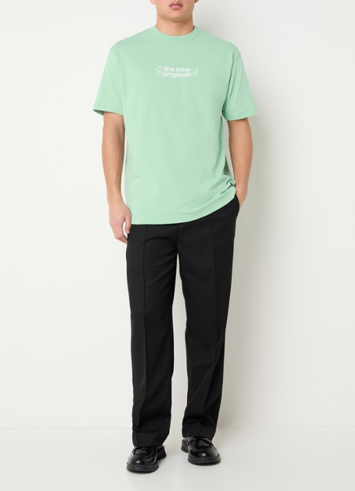 The New Originals Freddy T-shirt met front- en backprint - voorkant 4 mint
