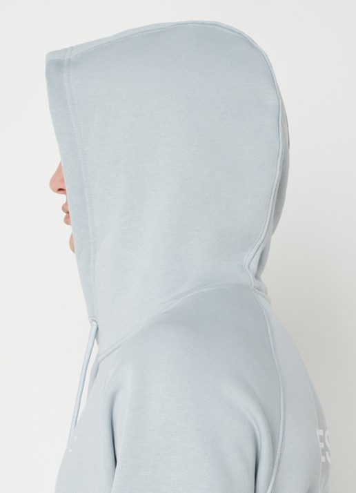 The New Originals Hoodie met logo- en backprint - detail 5 blauwgrijs