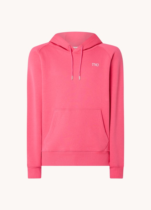The New Originals Hoodie met logo- en backprint - voorkant koraalroze