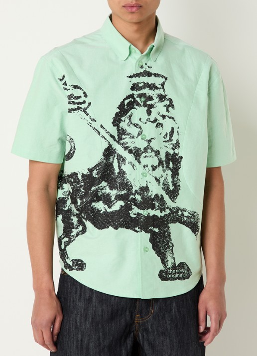 The New Originals Lion Curve regular fit overhemd met print