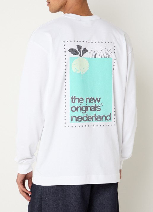 The New Originals The Netherlands Stamp longsleeve met logo- en backprint