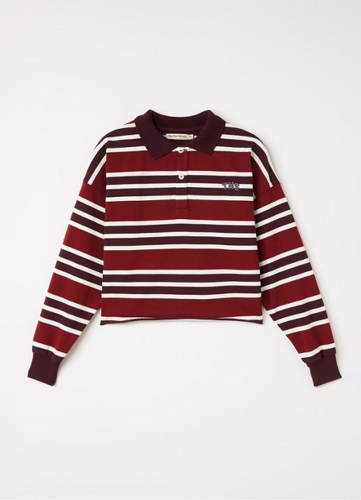 The New Society Alfie polo met streepprint