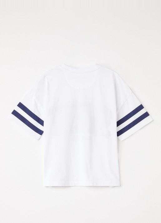 The New Society Daylily T-shirt met print - achterkant 3 wit