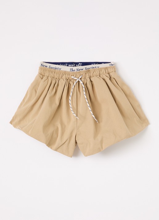The New Society Gorse wide fit korte broek met steekzakken