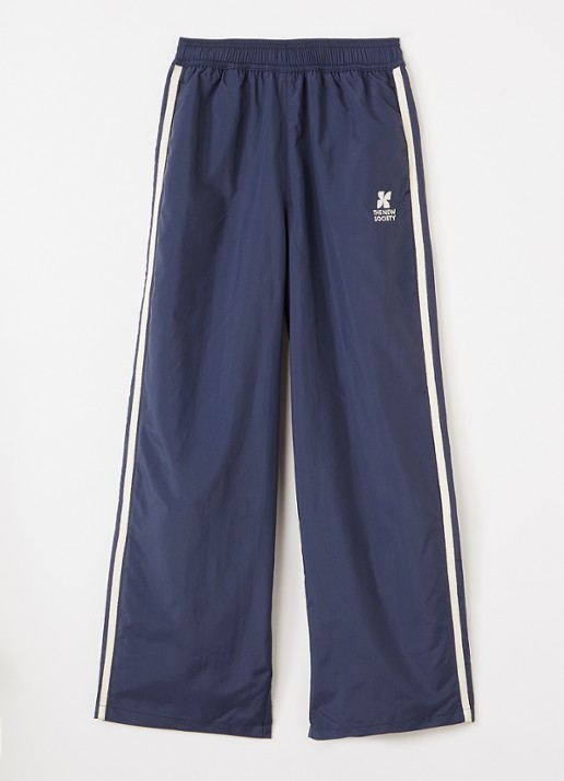 The New Society Loose fit joggingbroek met logoborduring