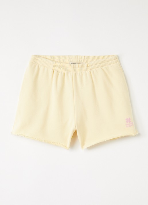 The New Society Straight fit korte joggingbroek met logo