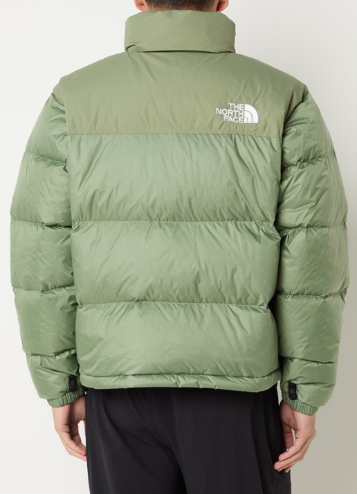 The North Face 1996 Retro Nuptse puffer jack met donsvulling  - achterkant 3 lichtgroen