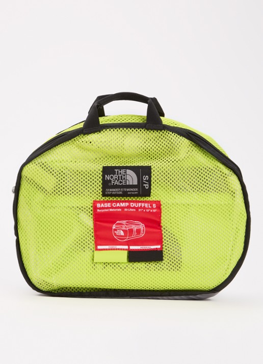 The North Face Base Camp Duffel S weekendtas met verstelbare schouderriem - detail 2 lime