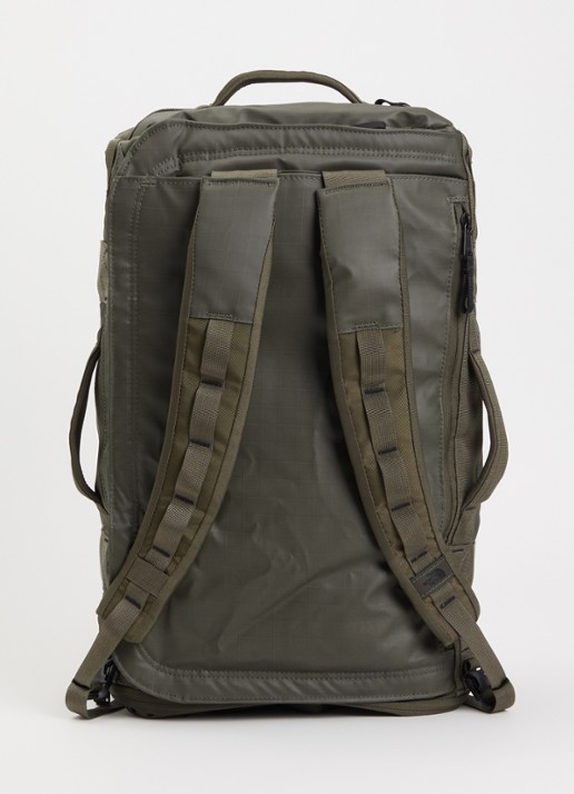 The North Face Base Camp Voyager 32L rugzak met 15 inch laptopvak - achterkant 4 groen