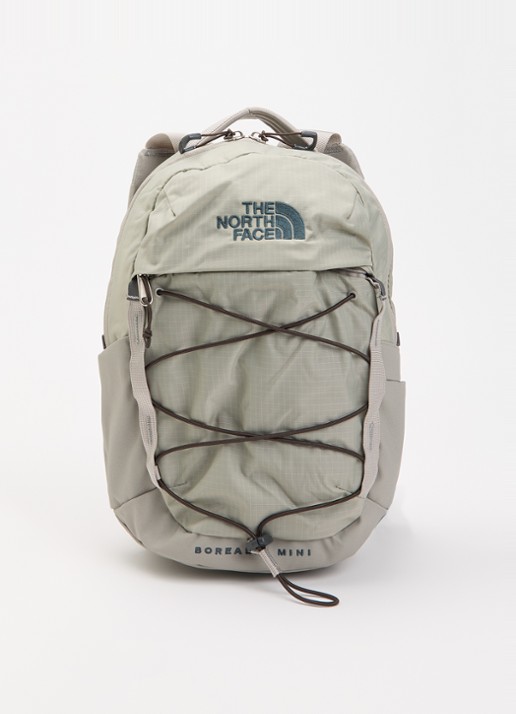 The North Face Borealis Mini rugzak met logoborduring - voorkant 3 grijs