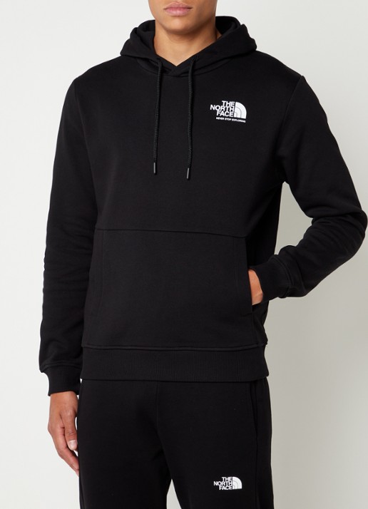 The North Face Coordinates hoodie met logo- en backprint - achterkant 3 zwart