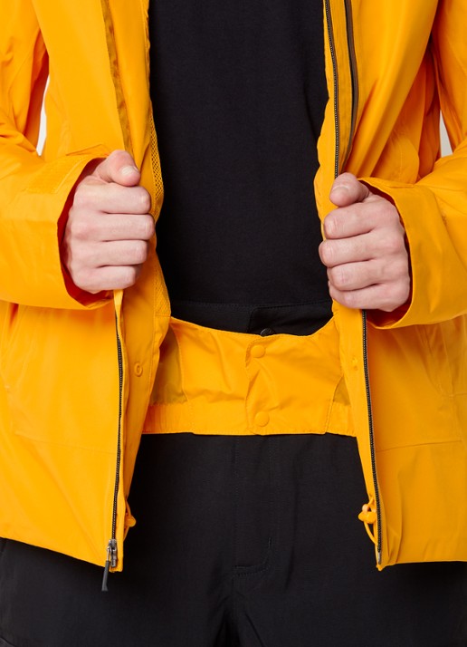 The North Face Descendit ski-jas met capuchon en logo - detail 6 okergeel