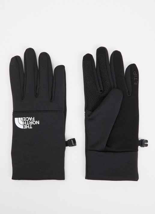 The North Face Etip handschoenen met logo - voorkant zwart