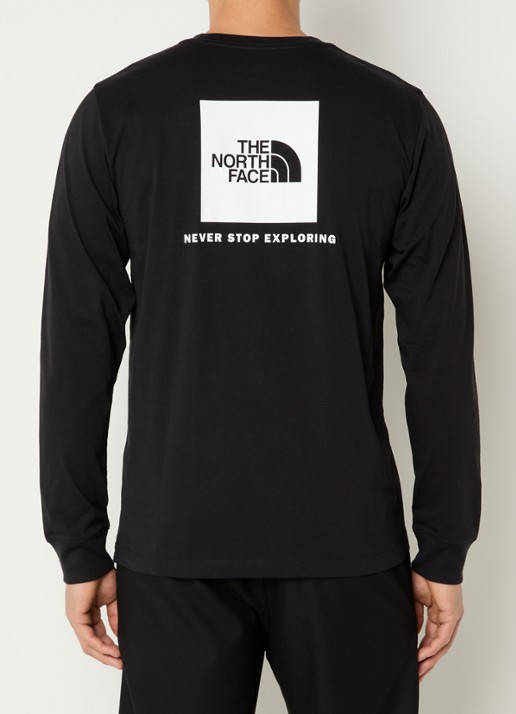 The North Face Evolution Box longsleeve met logo- en backprint