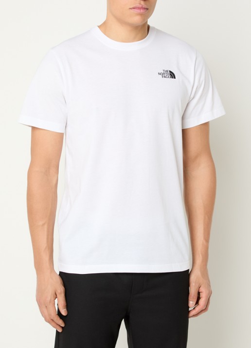 The North Face Evolution Box T-shirt met logo- en backprint - achterkant 4 wit