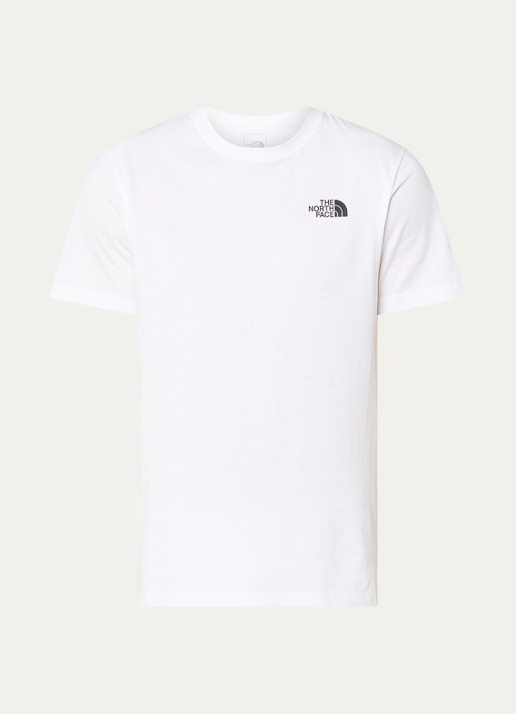 The North Face Evolution Box T-shirt met logo- en backprint - voorkant 2 wit