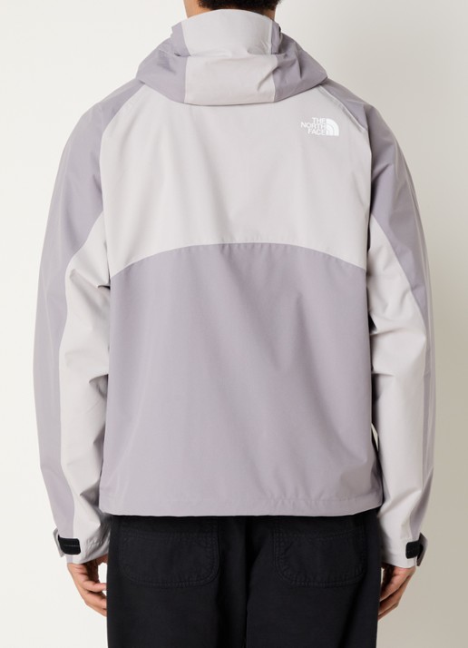 The North Face Jack met logo en ritszakken - achterkant 3 lichtgrijs