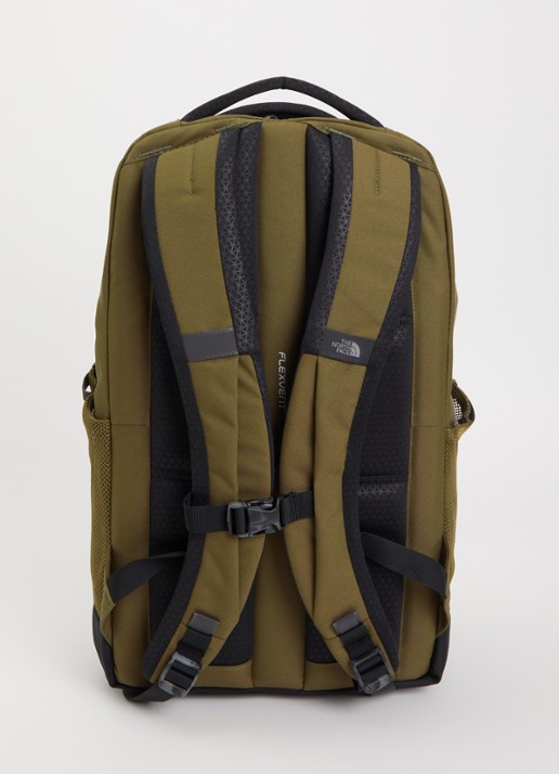 The North Face Jester 28L rugzak met 16 inch laptopvak - achterkant 3 lichtbruin