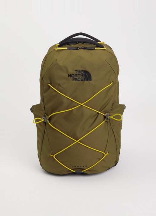 The North Face Jester 28L rugzak met 16 inch laptopvak - voorkant lichtbruin