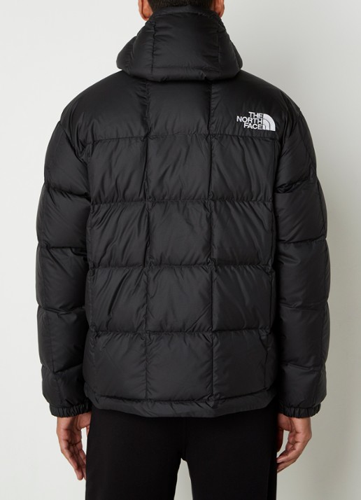 The North Face Lhotse puffer jack met donsvulling en logo - achterkant 3 zwart