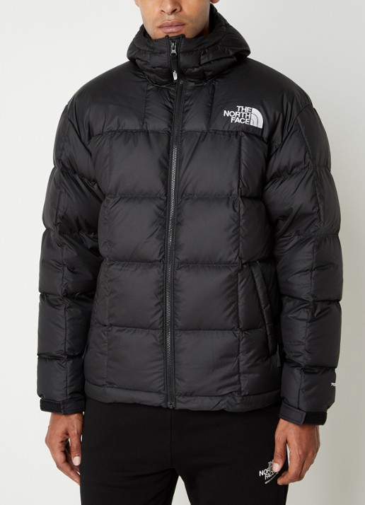 The North Face Lhotse puffer jack met donsvulling en logo - detail 4 zwart