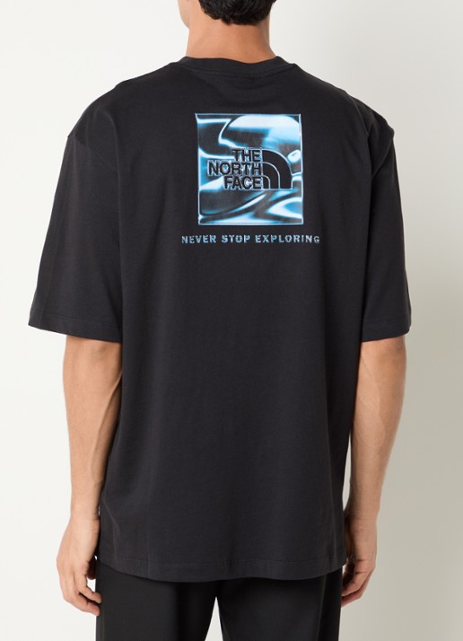The North Face Liquid Box T-shirt met logo- en backprint