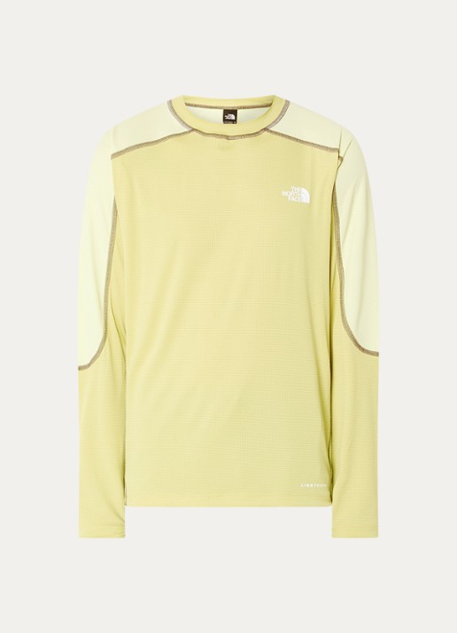 The North Face Longsleeve met logo - voorkant 2 lichtgroen