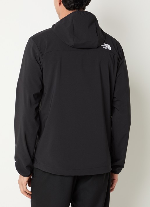 The North Face N Nimble softshell jack met capuchon - achterkant zwart