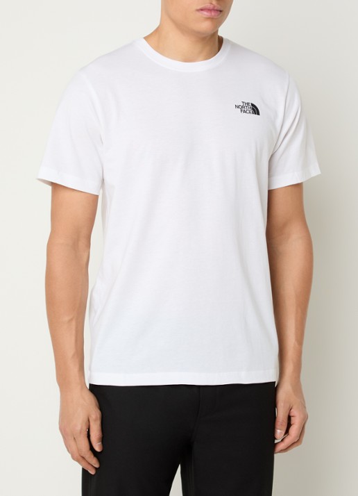 The North Face NSE Box Celebration T-shirt met logo- en backprint - achterkant 2 wit