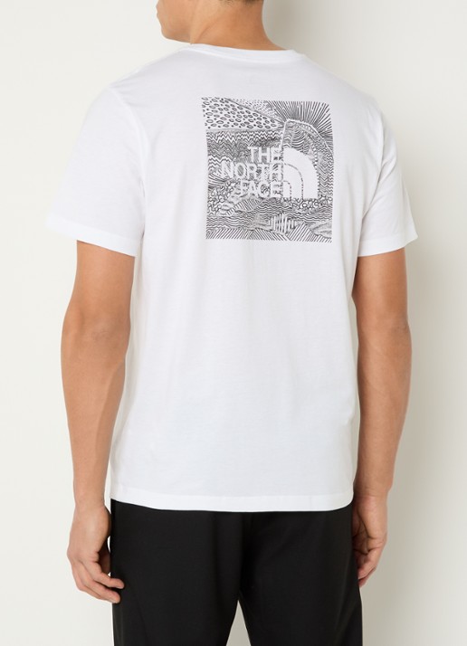 The North Face NSE Box Celebration T-shirt met logo- en backprint