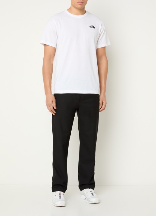 The North Face NSE Box Celebration T-shirt met logo- en backprint - voorkant 4 wit