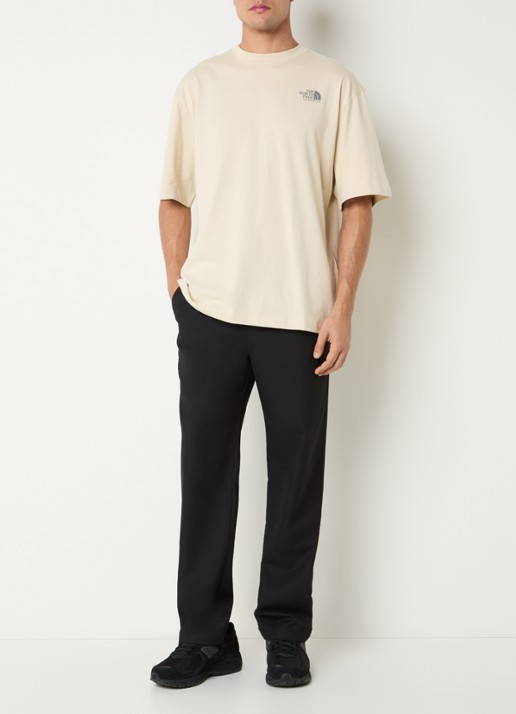 The North Face Plant & Flora oversized T-shirt met logo- en backprint - voorkant 4 beige