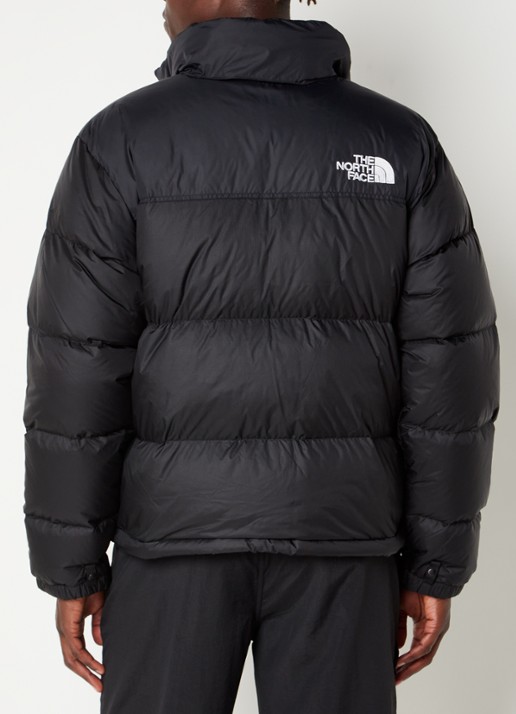 The North Face Puffer jas met donsvulling en ritszakken - achterkant zwart