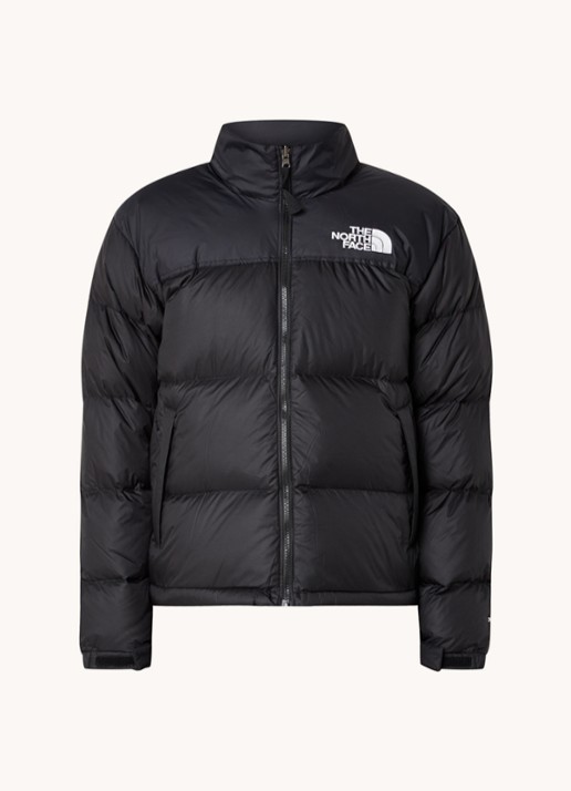 The North Face Puffer jas met donsvulling en ritszakken - voorkant 2 zwart