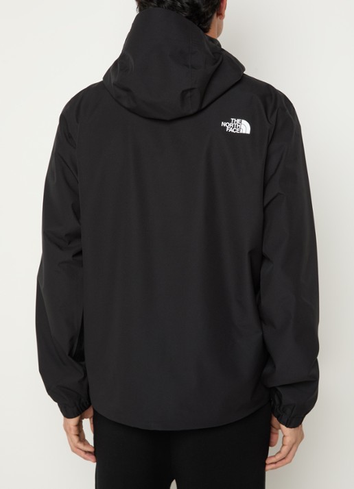The North Face Quest windjack met capuchon en ritszakken - achterkant zwart
