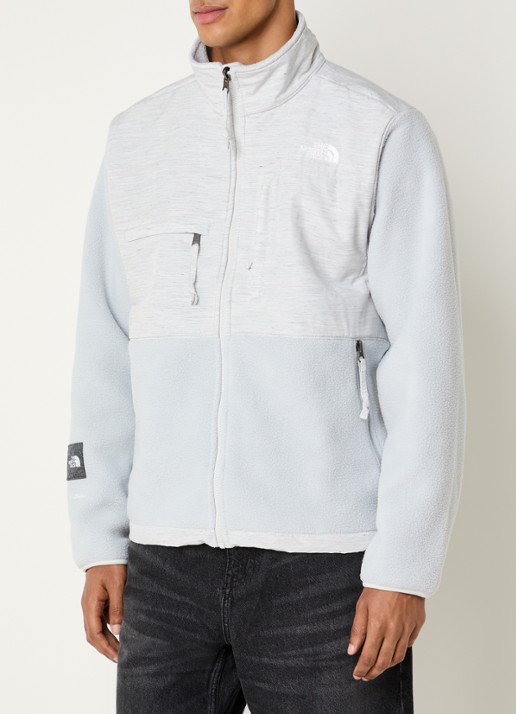The North Face Re-grind Denali jack van fleece met gemêleerd dessin