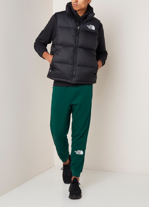 The North Face Retro Nuptse gewatteerde bodywarmer met donsvulling - voorkant 4 zwart