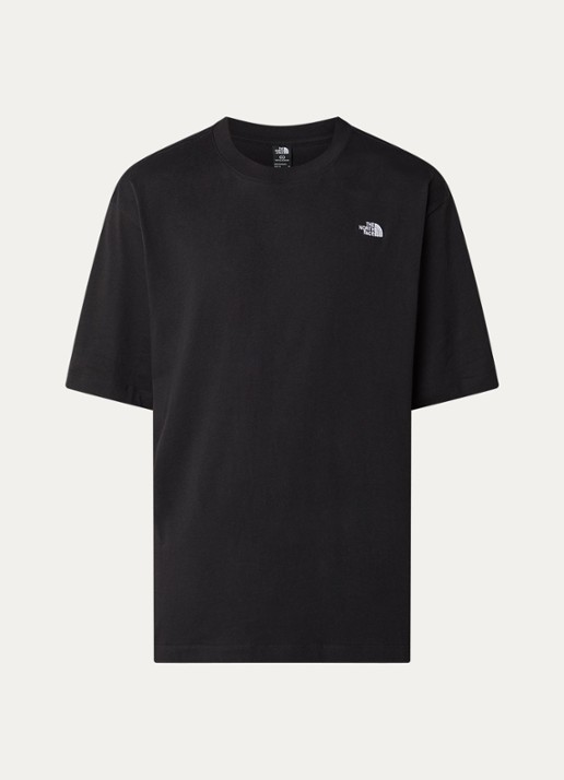 The North Face Simple Dome T-shirt met logoborduring - voorkant 2 zwart