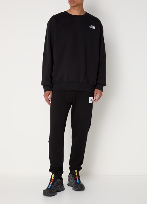 The North Face Sweater met logo- en backprint - voorkant 3 zwart