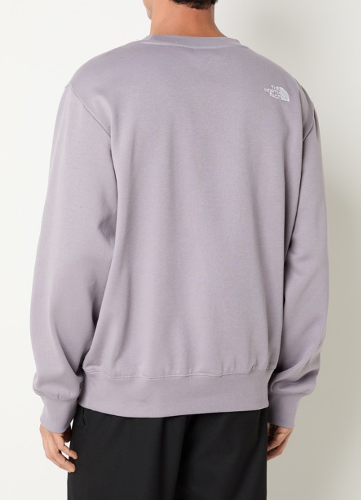 The North Face Sweater met logo- en backprint - achterkant 3 lichtpaars