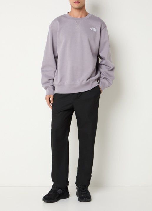 The North Face Sweater met logo- en backprint - voorkant 2 lichtpaars