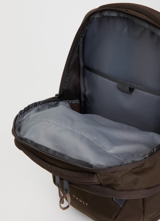 The North Face Vault rugzak met 15 inch laptopvak - detail 2 donkerbruin