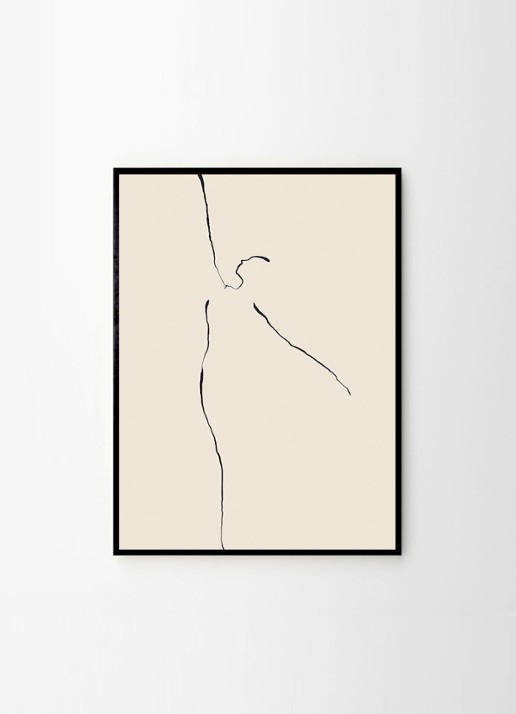 THE POSTER CLUB Dancer 02, Garmi print - detail 2 beige
