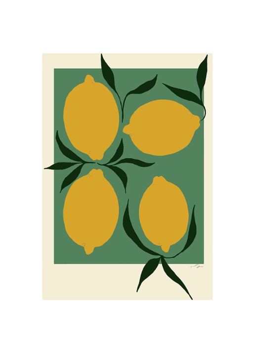 THE POSTER CLUB Green Lemon, Anna Mörner print